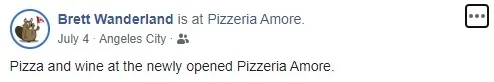 Facebook customer review