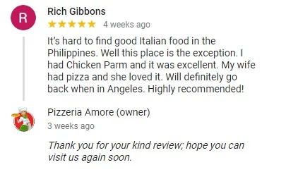 Google customer review